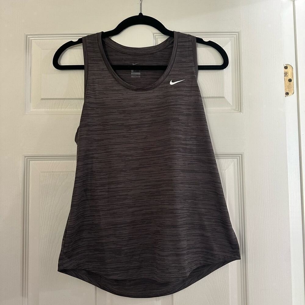 EUC- Gray and Black Nike Dri Fit Tank Top